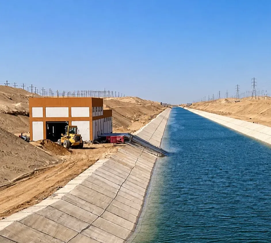 Future of Egypt - 300,000 fedans project - 
17 booster pump stations